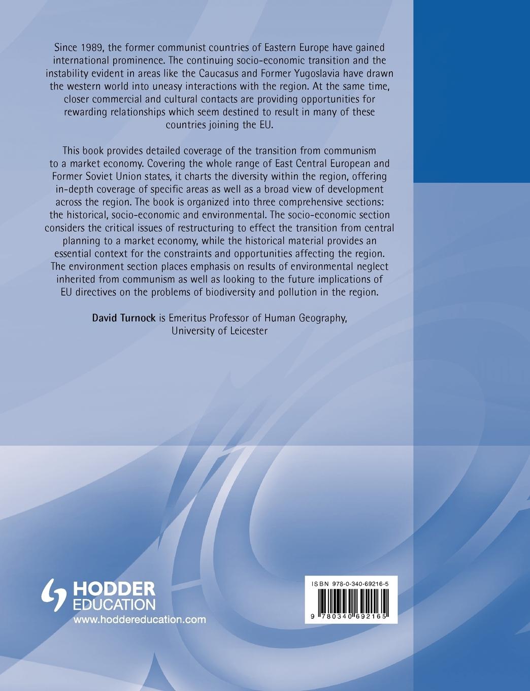 Rückseitencover East Central Europe and the Former Soviet Union