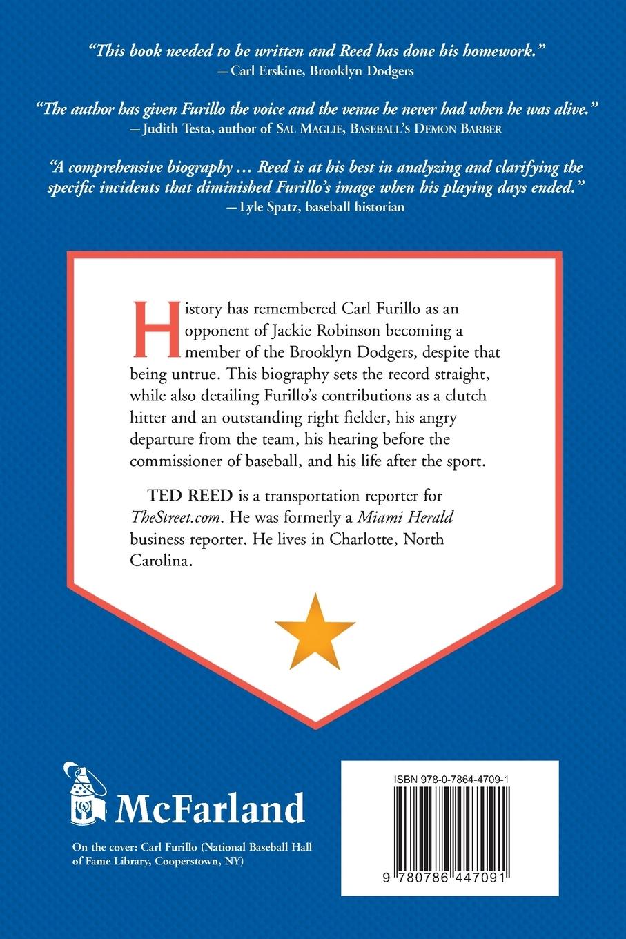 Rückseitencover Carl Furillo, Brooklyn Dodgers All-Star