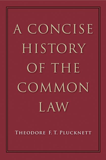 Vorderes Coverbild A Concise History of the Common Law