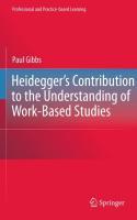 Beispielinhalt (Bild) Heidegger's Contribution to the Understanding of Work-Based Studies