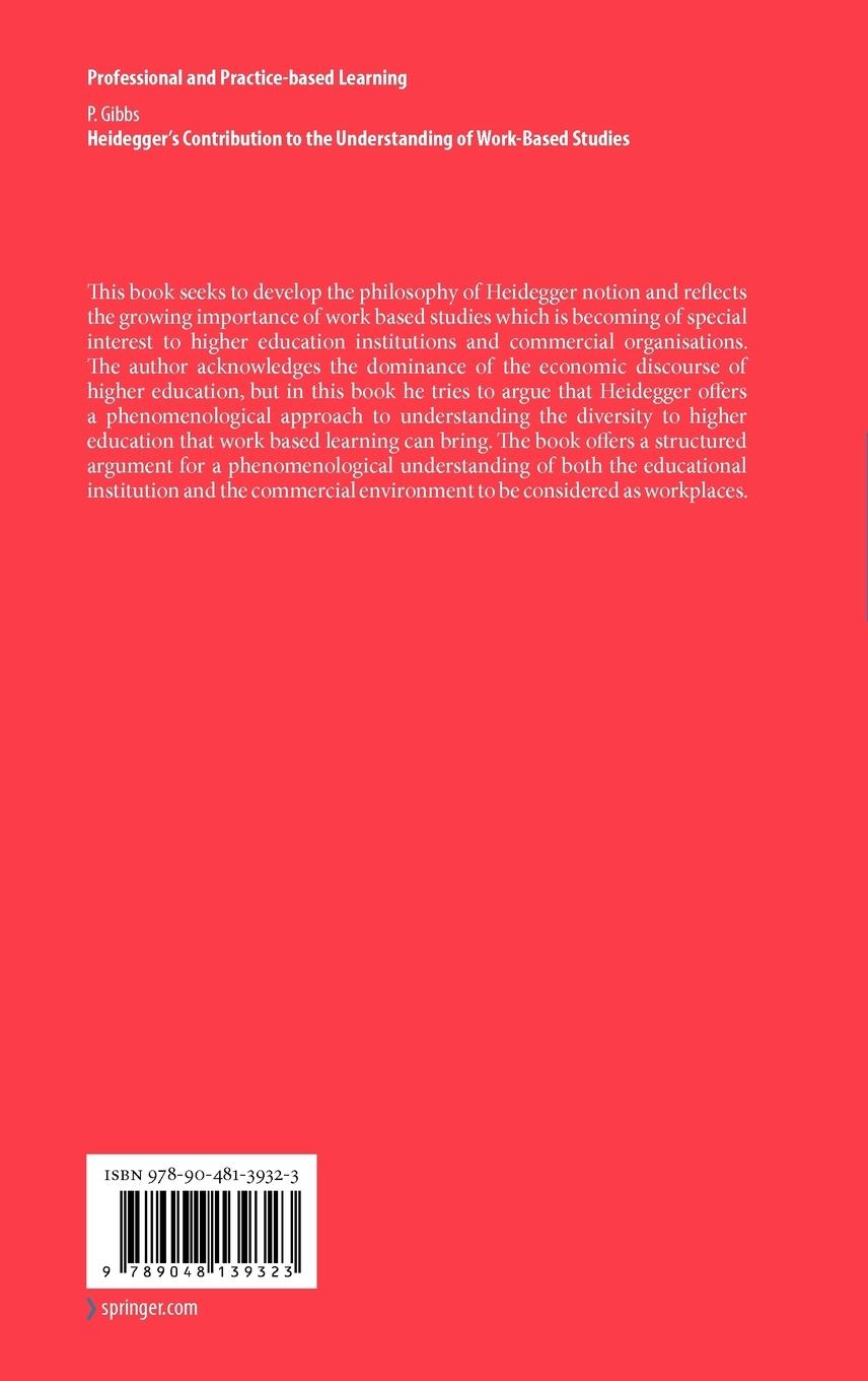 Rückseitencover Heidegger's Contribution to the Understanding of Work-Based Studies