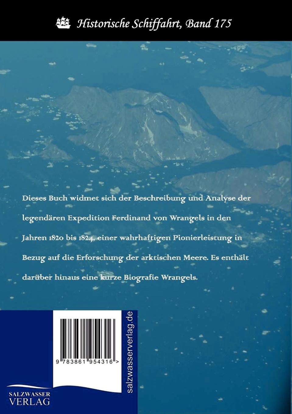 Rückseitencover Ferdinand von Wrangel und seine Reise längs der Nordküste von Sibirien und auf dem Eismeere