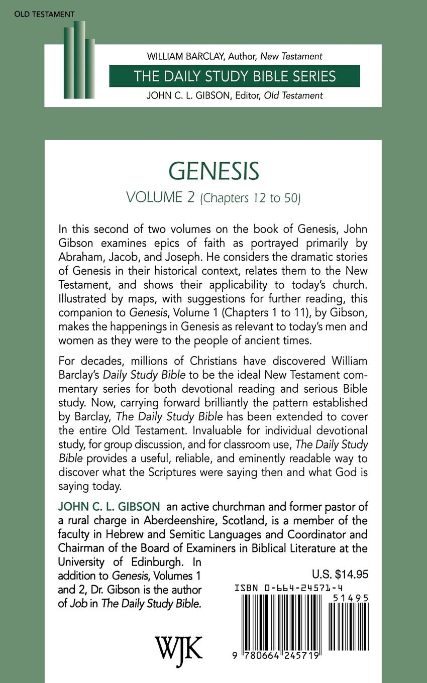 Rückseitencover Genesis, Vol. 2 (DSB-OT)