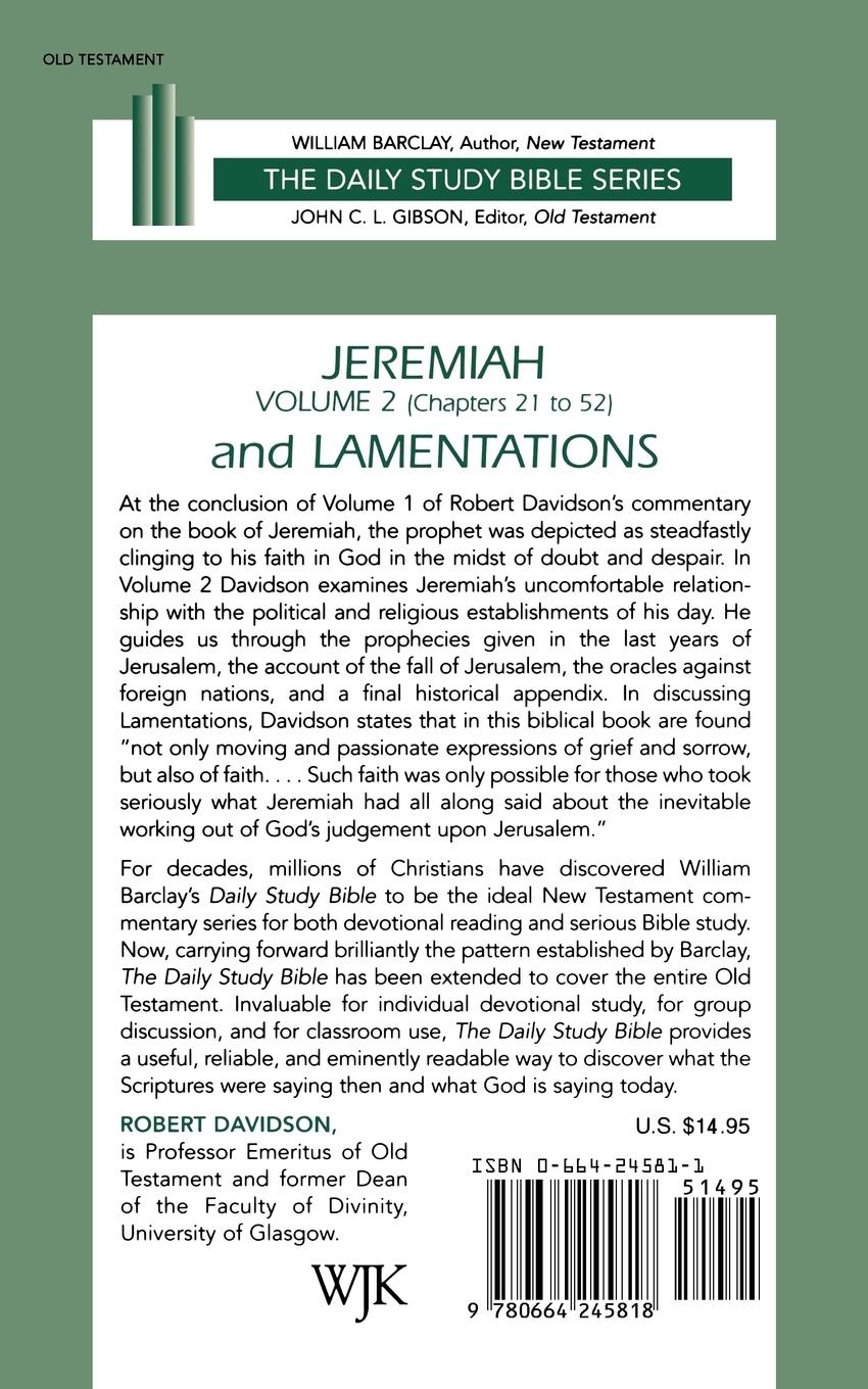 Rückseitencover Jeremiah & Lamentations (DSB-OT) Vol 2