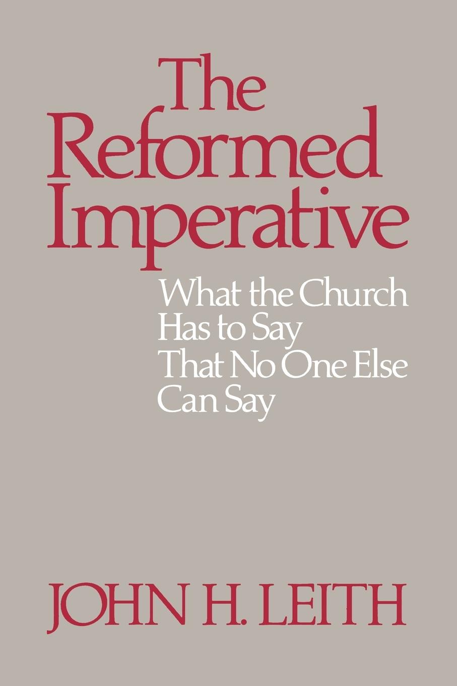 Vorderes Coverbild The Reformed Imperative