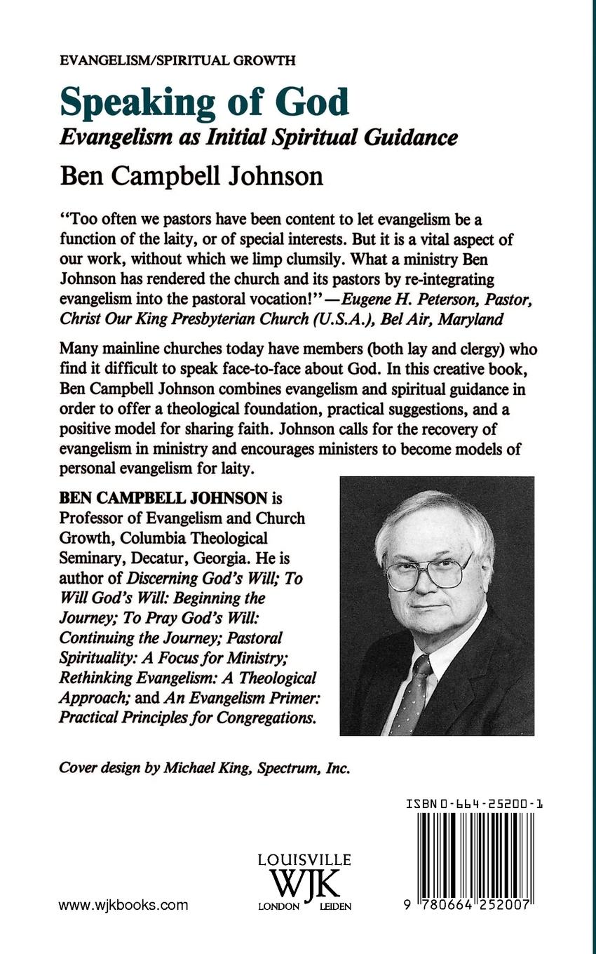 Rückseitencover Speaking of God