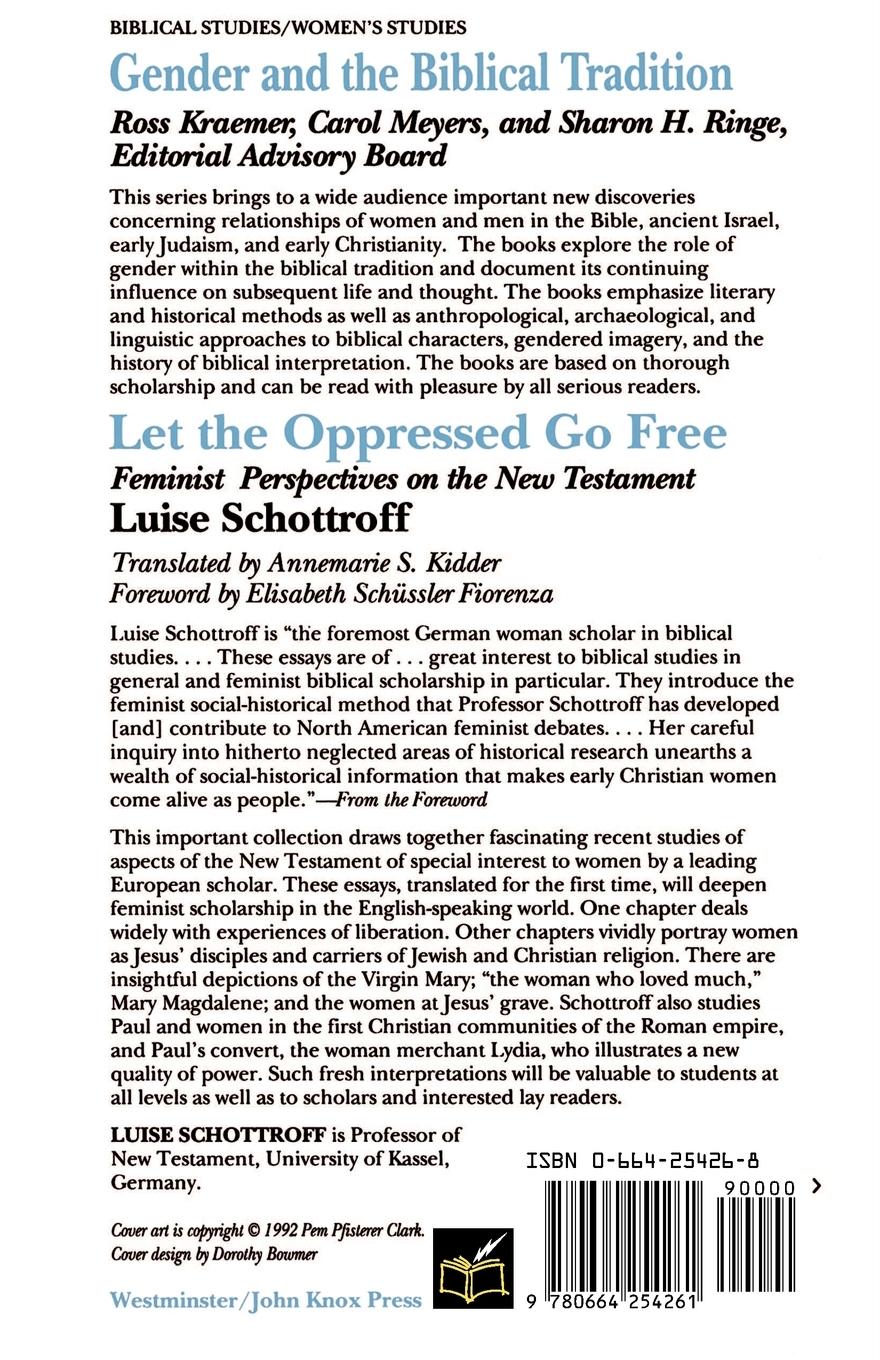 Rückseitencover Let the Oppressed Go Free