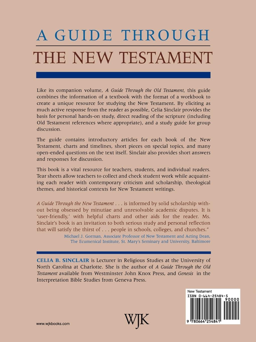 Rückseitencover A Guide through the New Testament