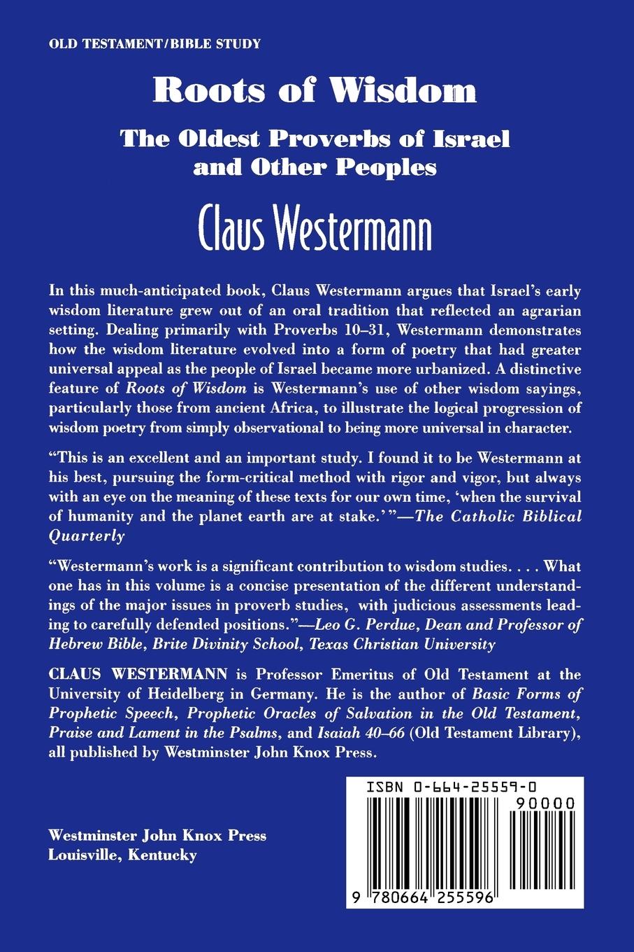 Rückseitencover Roots of Wisdom