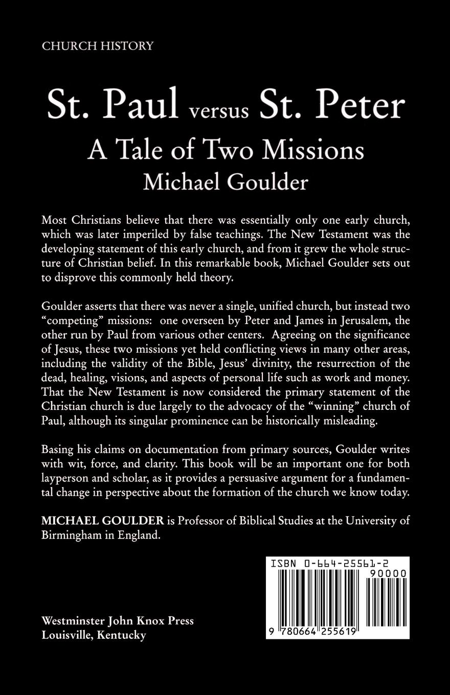 Rückseitencover St. Paul Vs. St. Peter