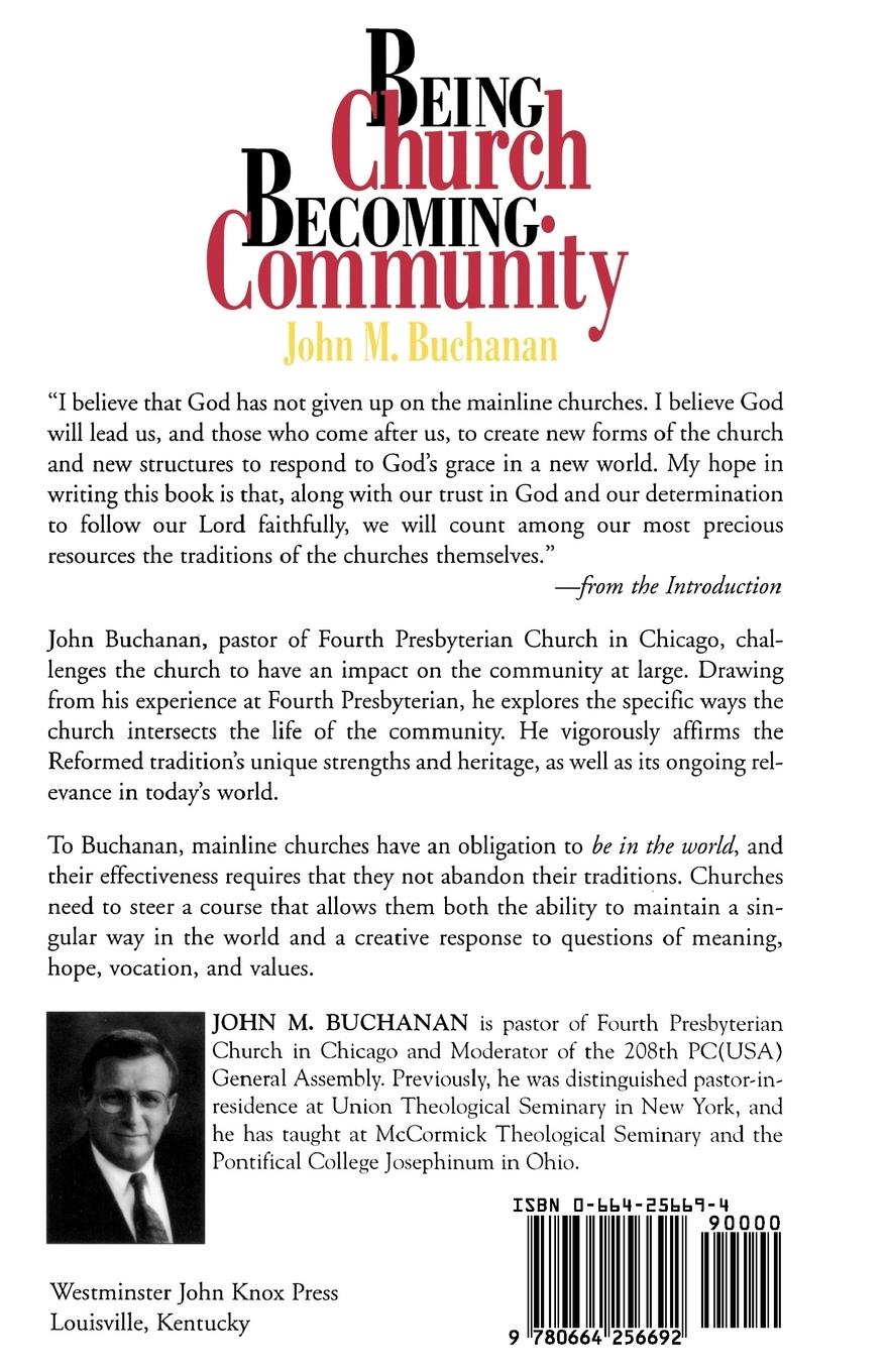 Rückseitencover Being Church, Becoming Community