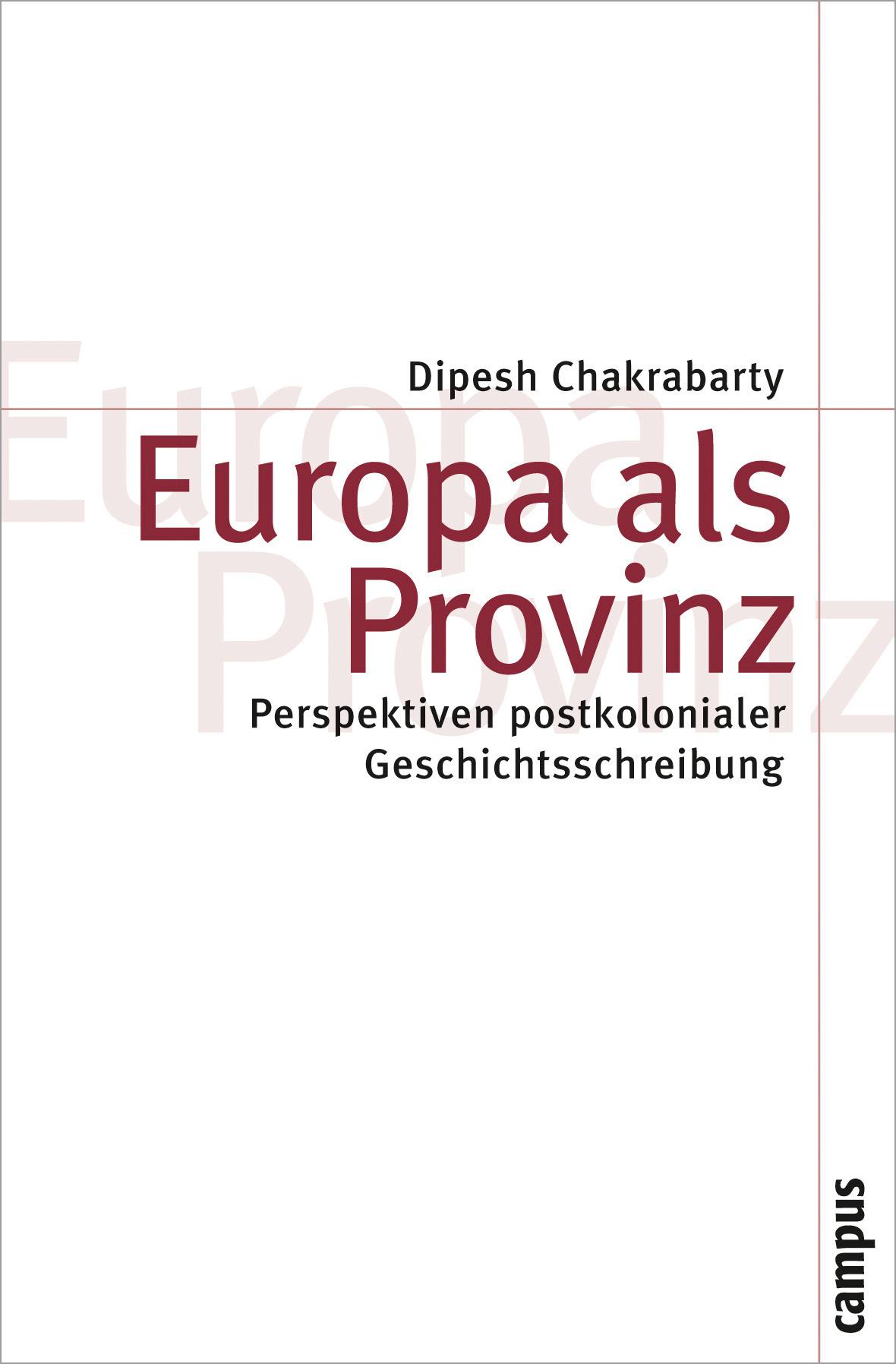 Vorderes Coverbild Europa als Provinz