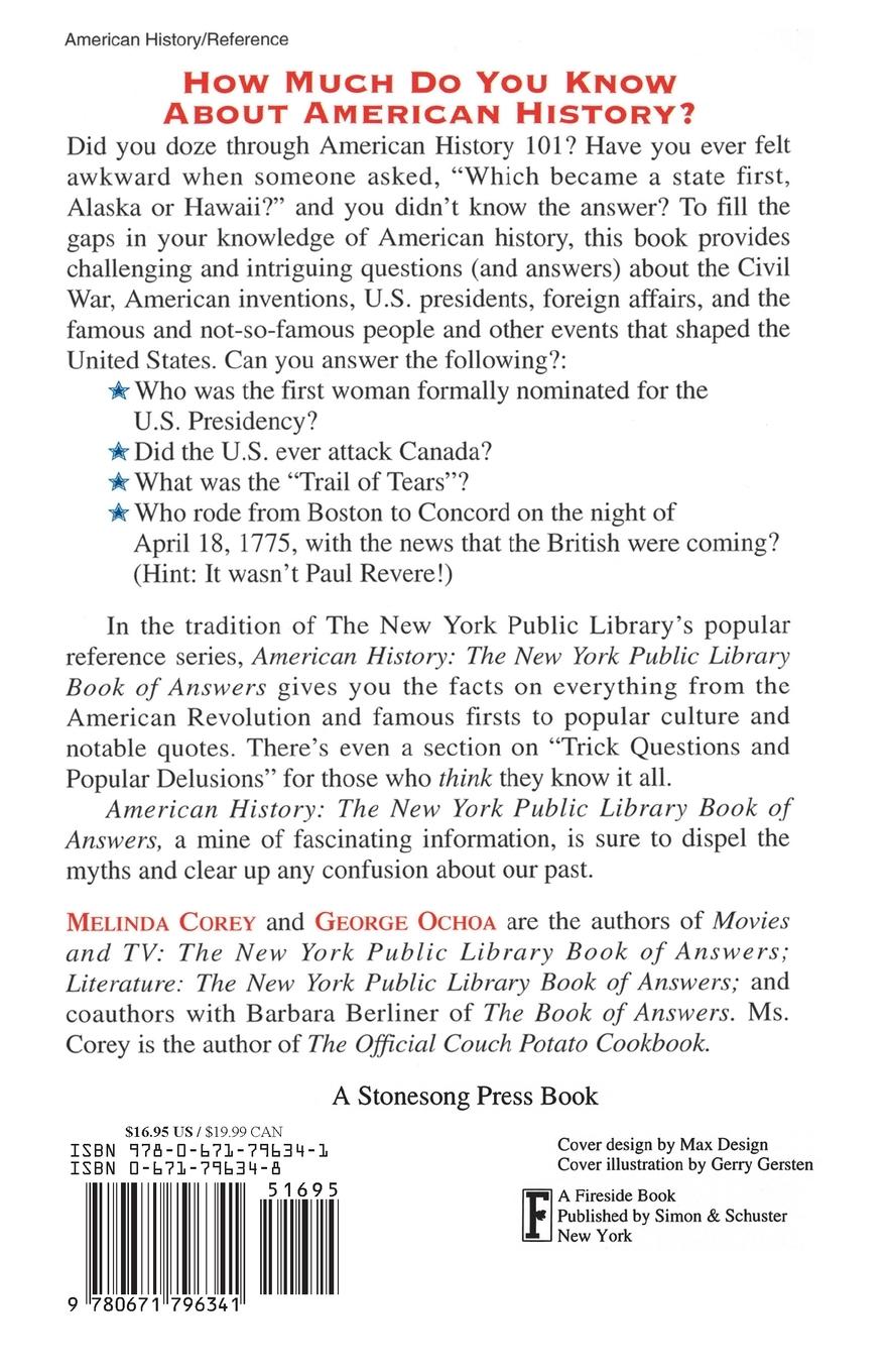 Rückseitencover American History