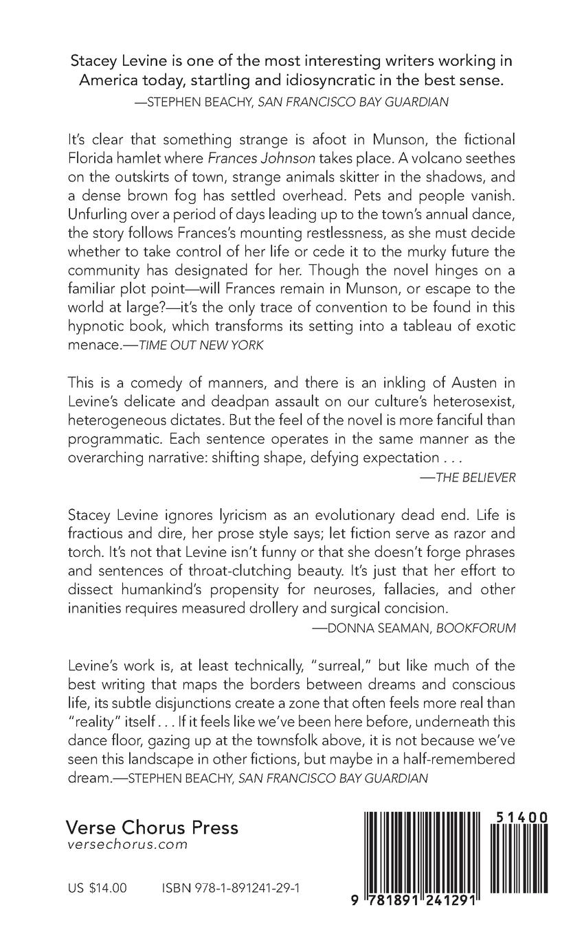 Rückseitencover Frances Johnson