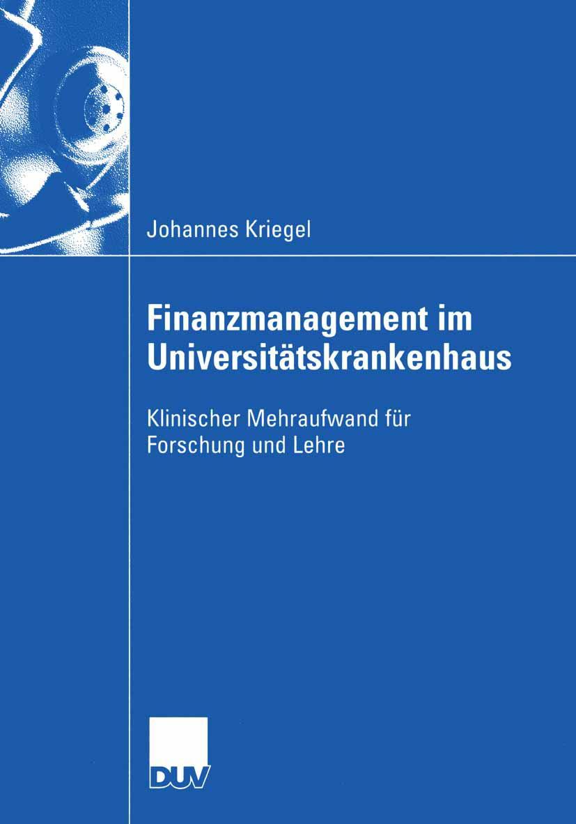 Vorderes Coverbild Finanzmanagement im Universitätskrankenhaus
