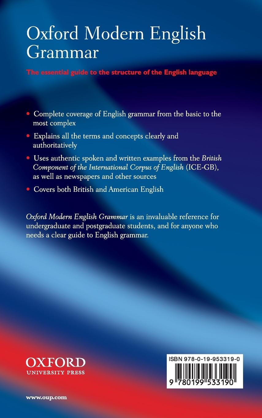 Rückseitencover Oxford Modern English Grammar
