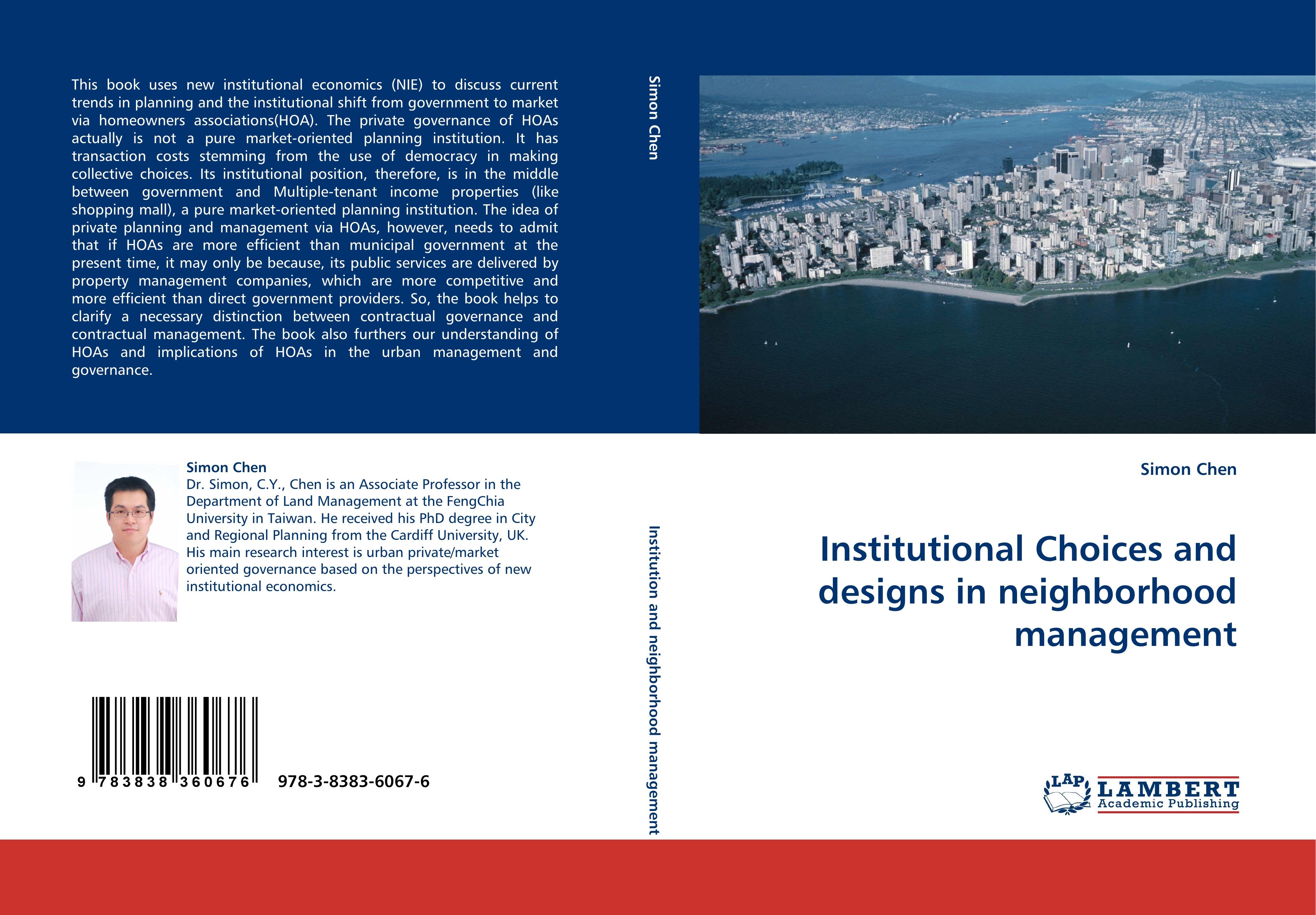 Vorderes Coverbild Institutional Choices and designs in neighborhood management