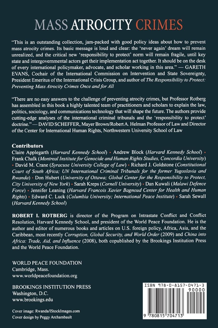 Rückseitencover Mass Atrocity Crimes