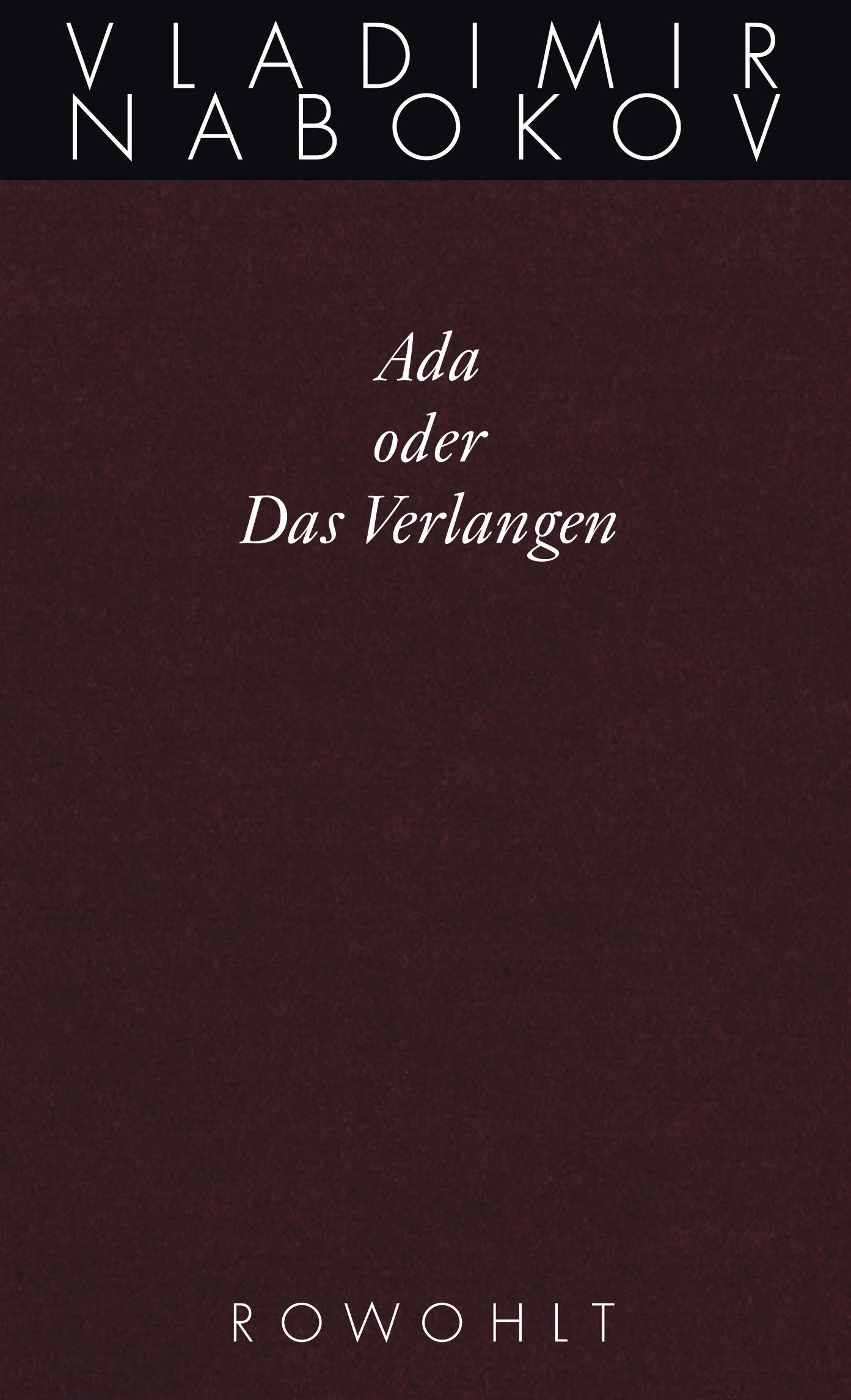 Vorderes Coverbild Gesammelte Werke. Band 11. Ada oder Das Verlangen