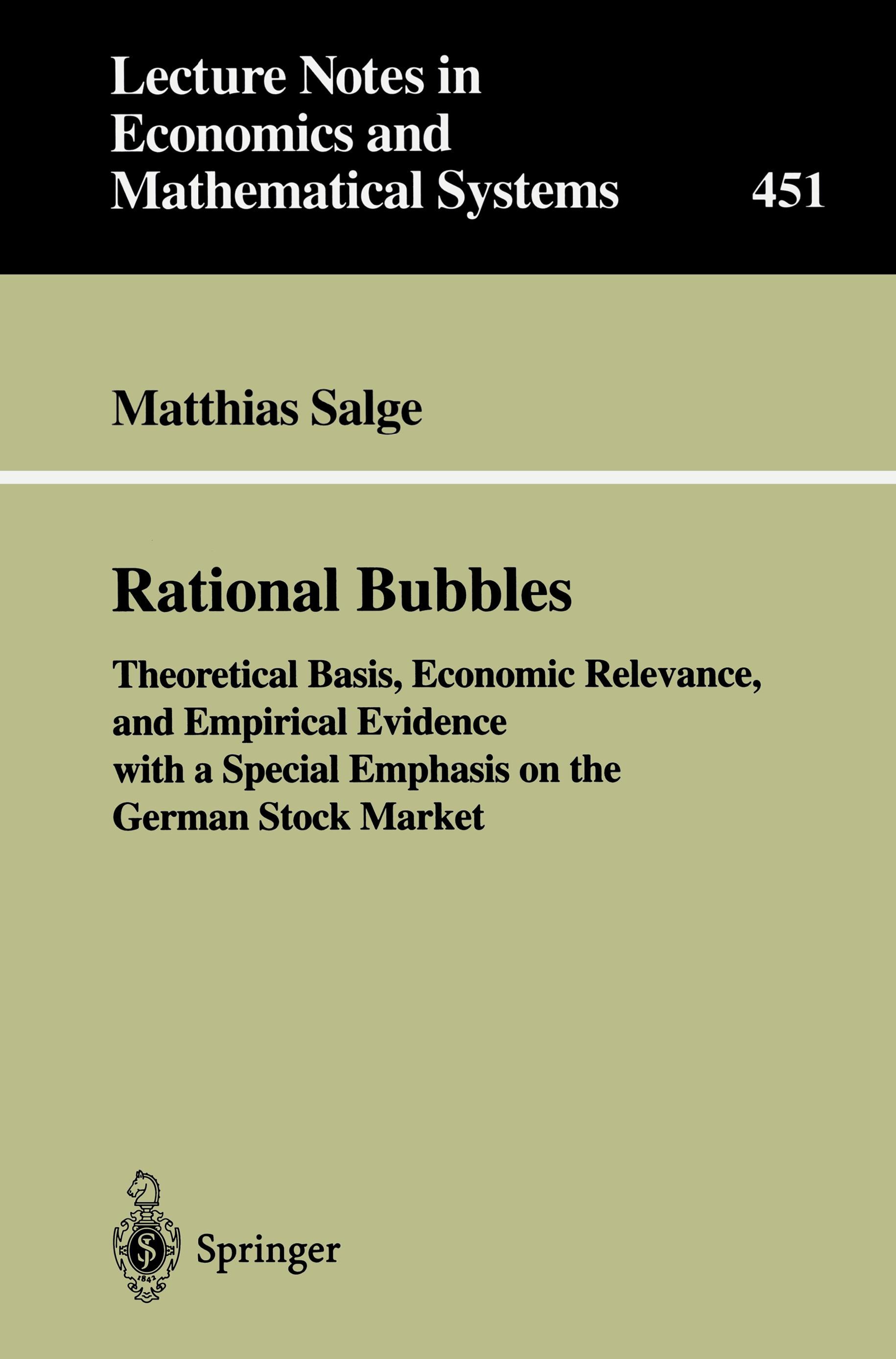 Vorderes Coverbild Rational Bubbles