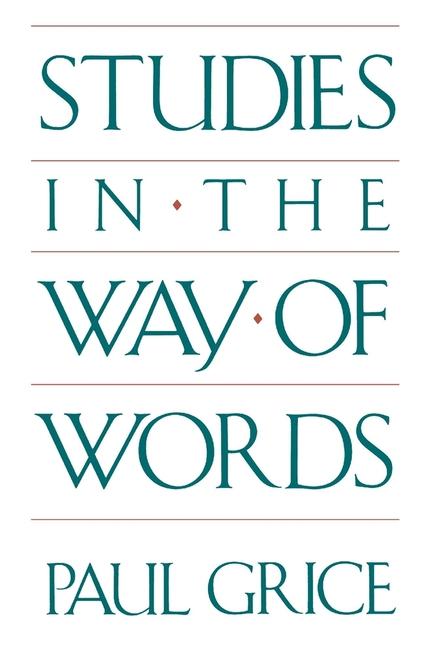 Vorderes Coverbild Studies in the Way of Words