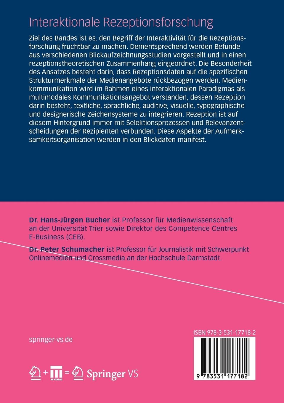Rückseitencover Interaktionale Rezeptionsforschung
