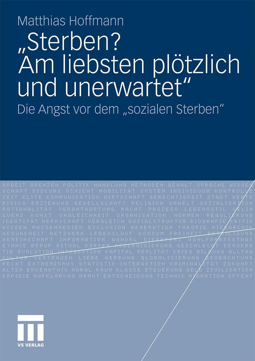 Vorderes Coverbild "Sterben? Am liebsten plötzlich und unerwartet."