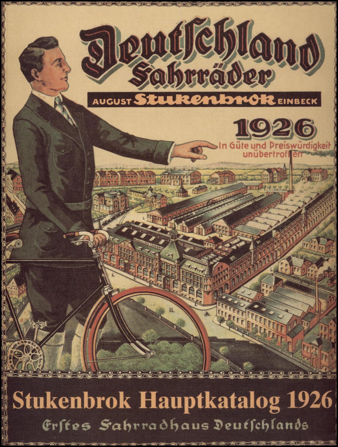 Vorderes Coverbild Illustrierter Hauptkatalog II 1926, August Stukenbrok, Einbeck