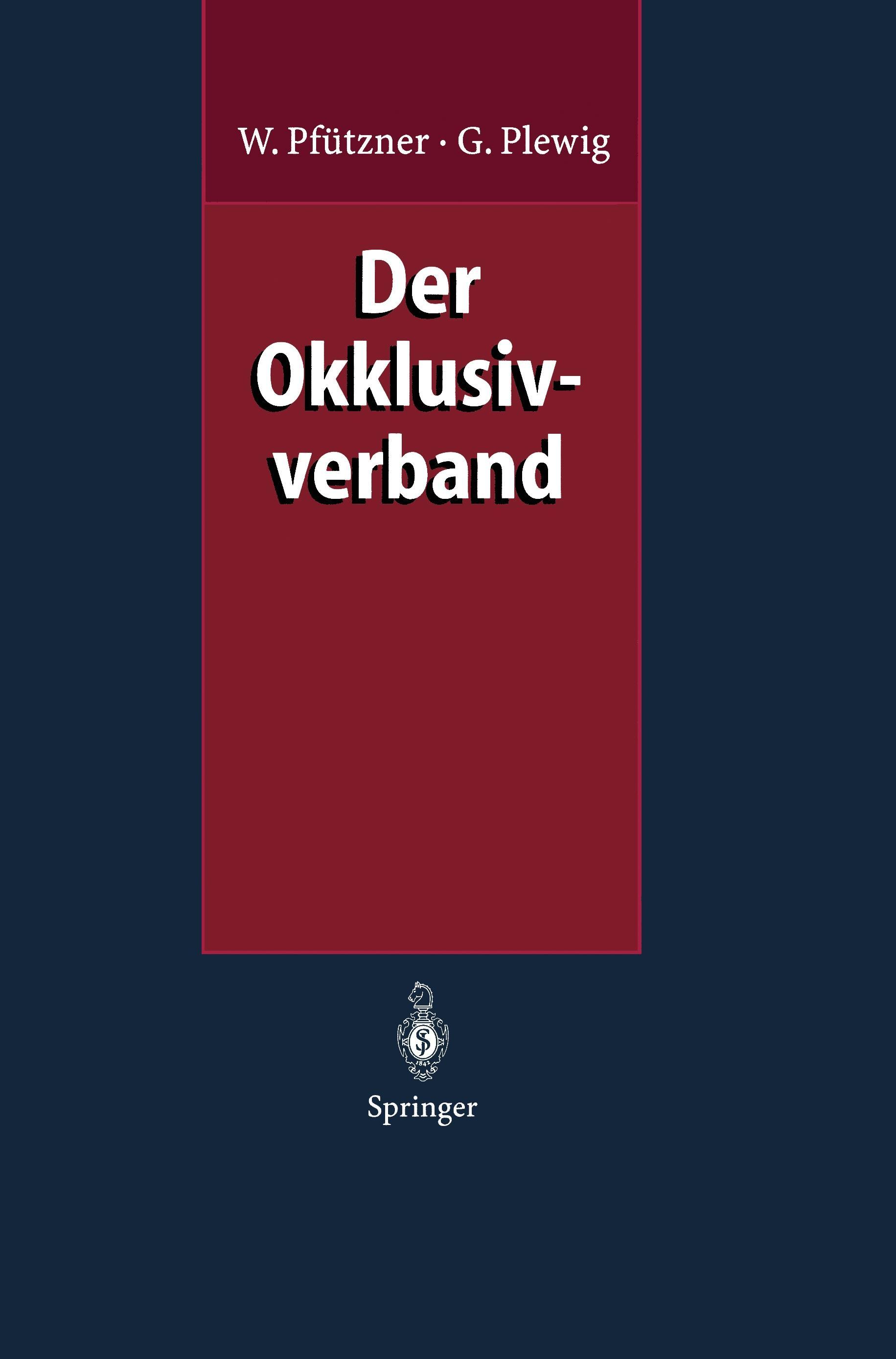 Vorderes Coverbild Der Okklusivverband