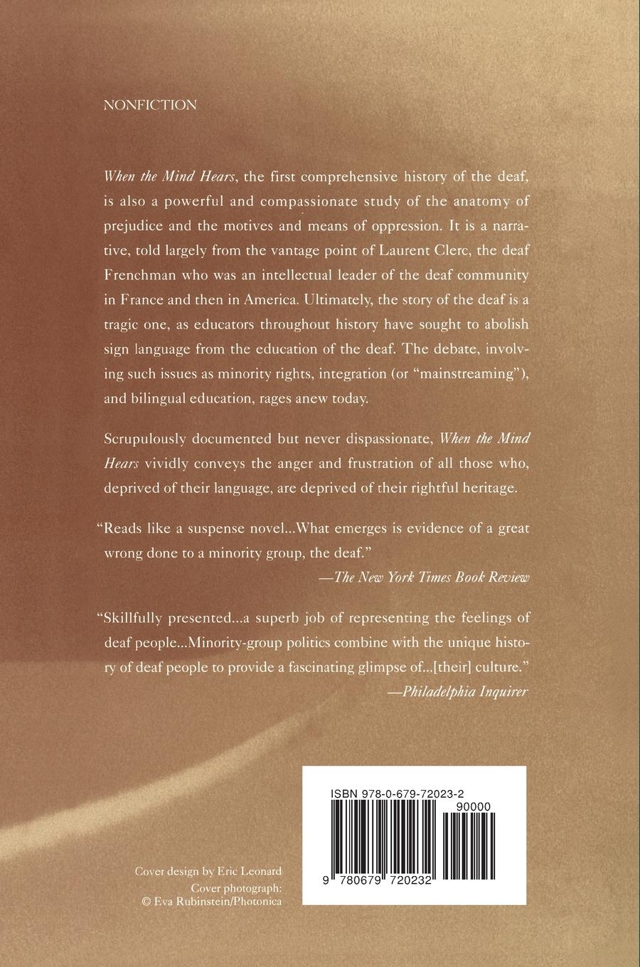 Rückseitencover When the Mind Hears