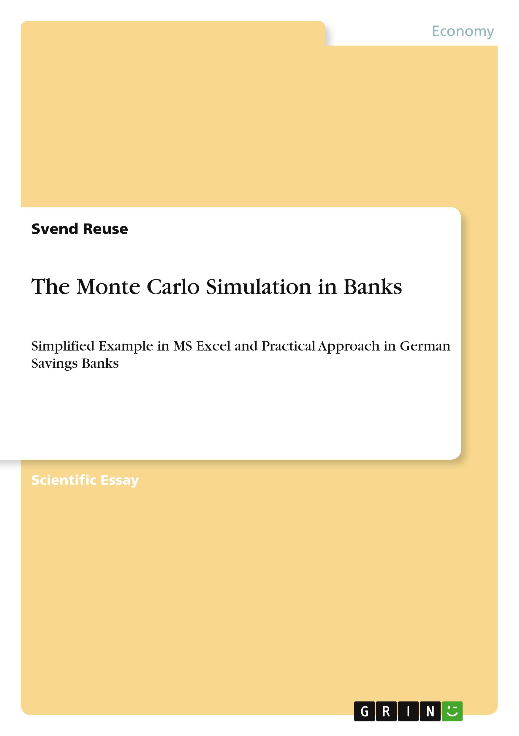 Vorderes Coverbild The Monte Carlo Simulation in Banks