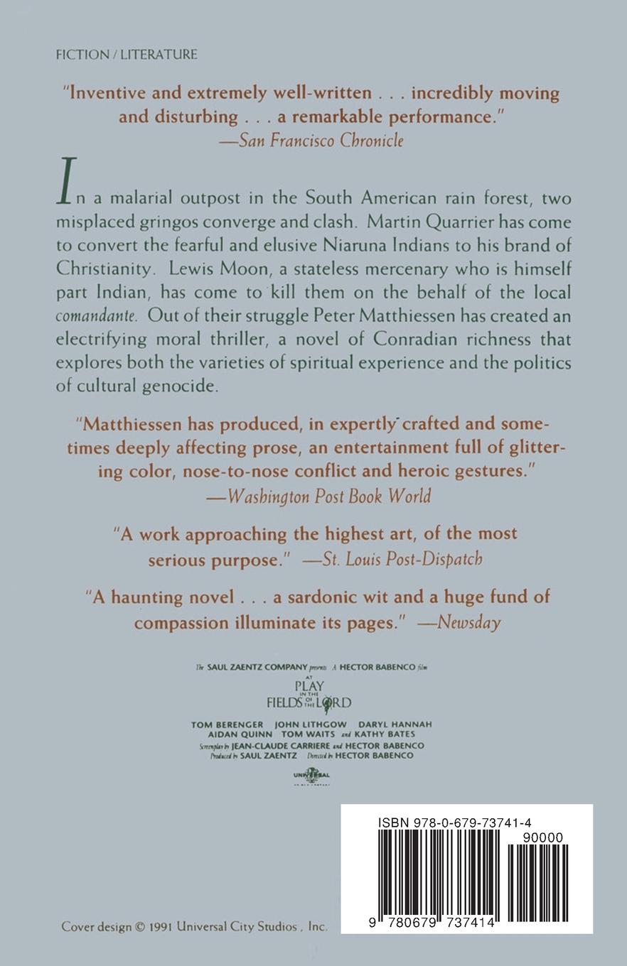 Rückseitencover At Play in the Fields of the Lord