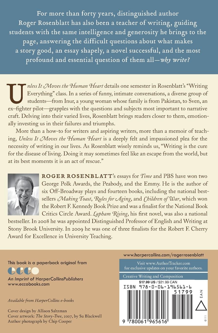 Rückseitencover Unless It Moves the Human Heart