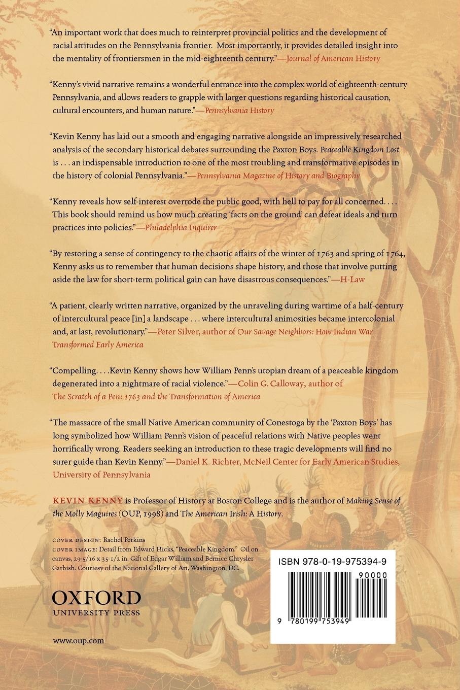 Rückseitencover Peaceable Kingdom Lost