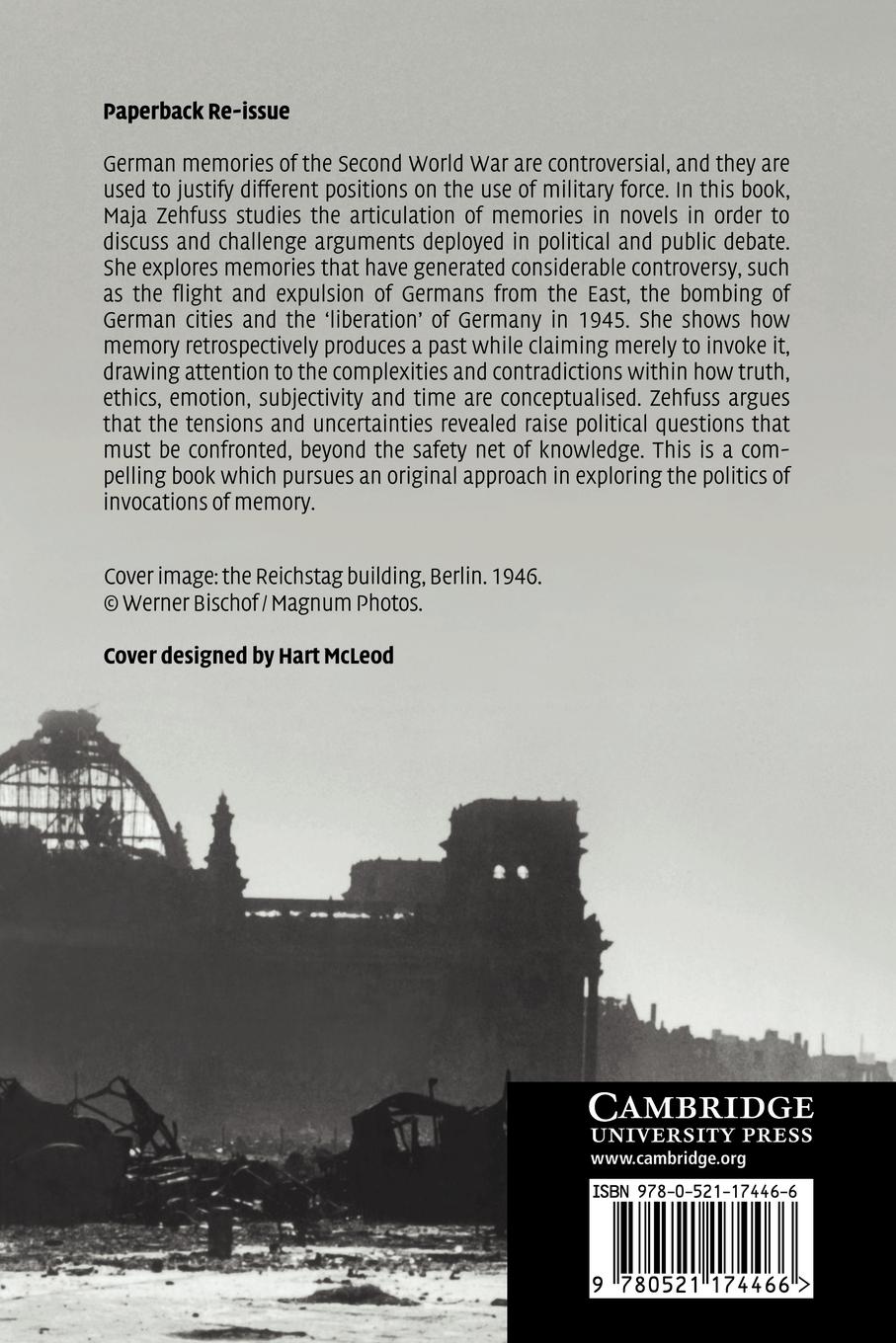 Rückseitencover Wounds of Memory