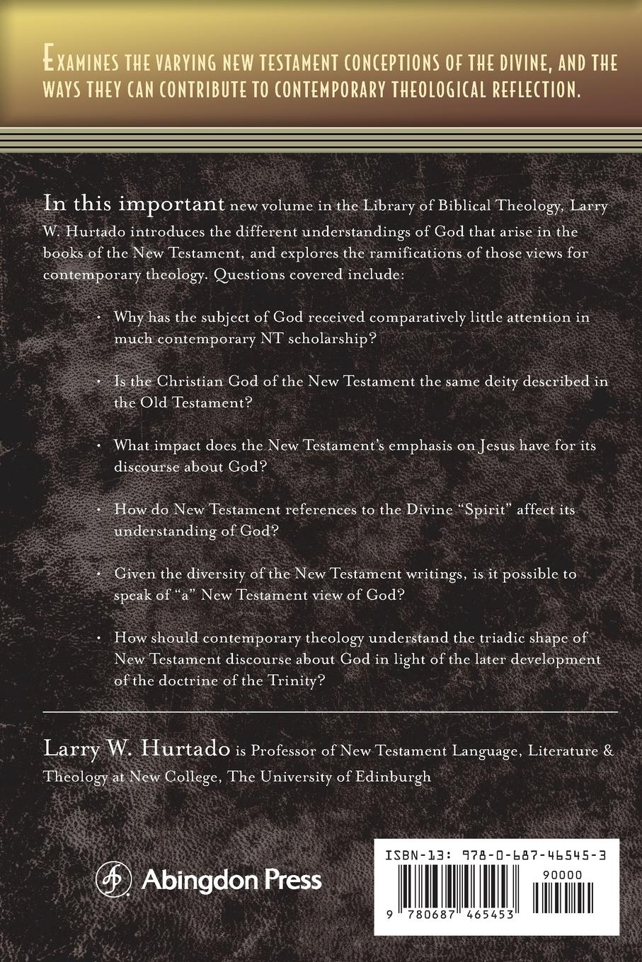 Rückseitencover God in New Testament Theology