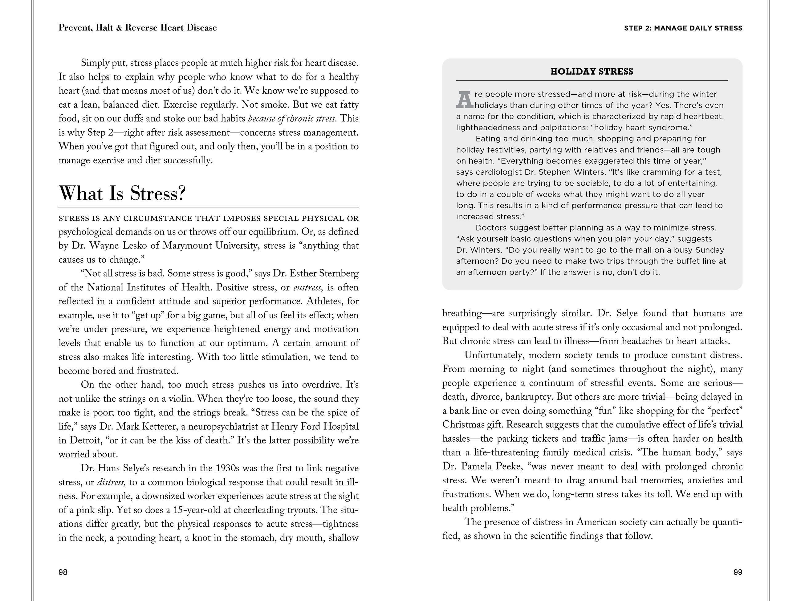 Beispielinhalt (Bild) Prevent, Halt & Reverse Heart Disease