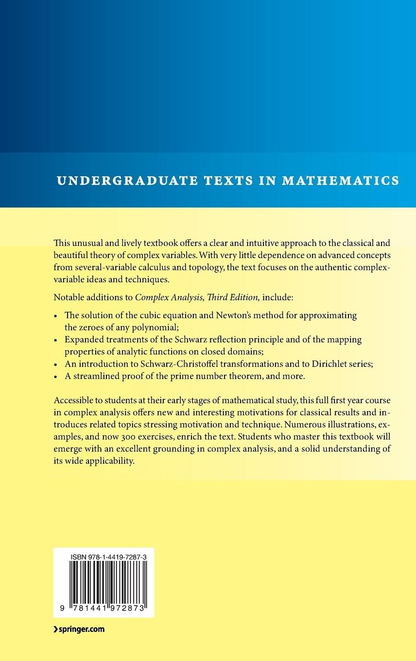 Rückseitencover Complex Analysis