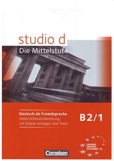 Vorderes Coverbild studio d Die Mittelstufe B2/1. Handreichungen für den Unterricht