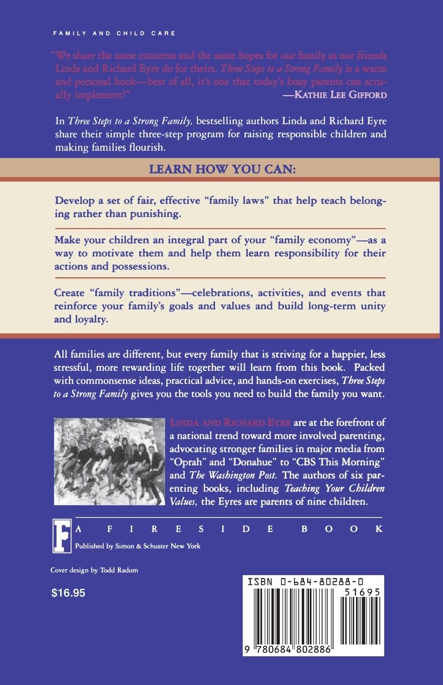 Rückseitencover Three Steps to a Strong Family