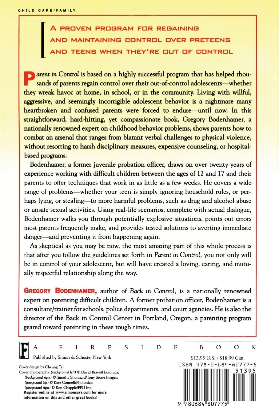 Rückseitencover Parent in Control