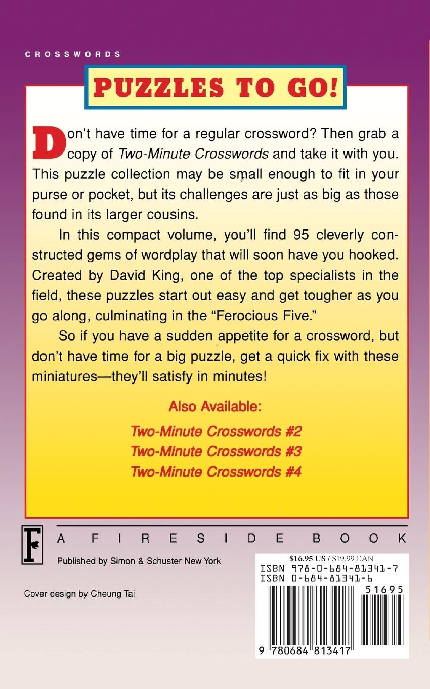 Rückseitencover Simon & Schuster Two-Minute Crosswords, Volume 5