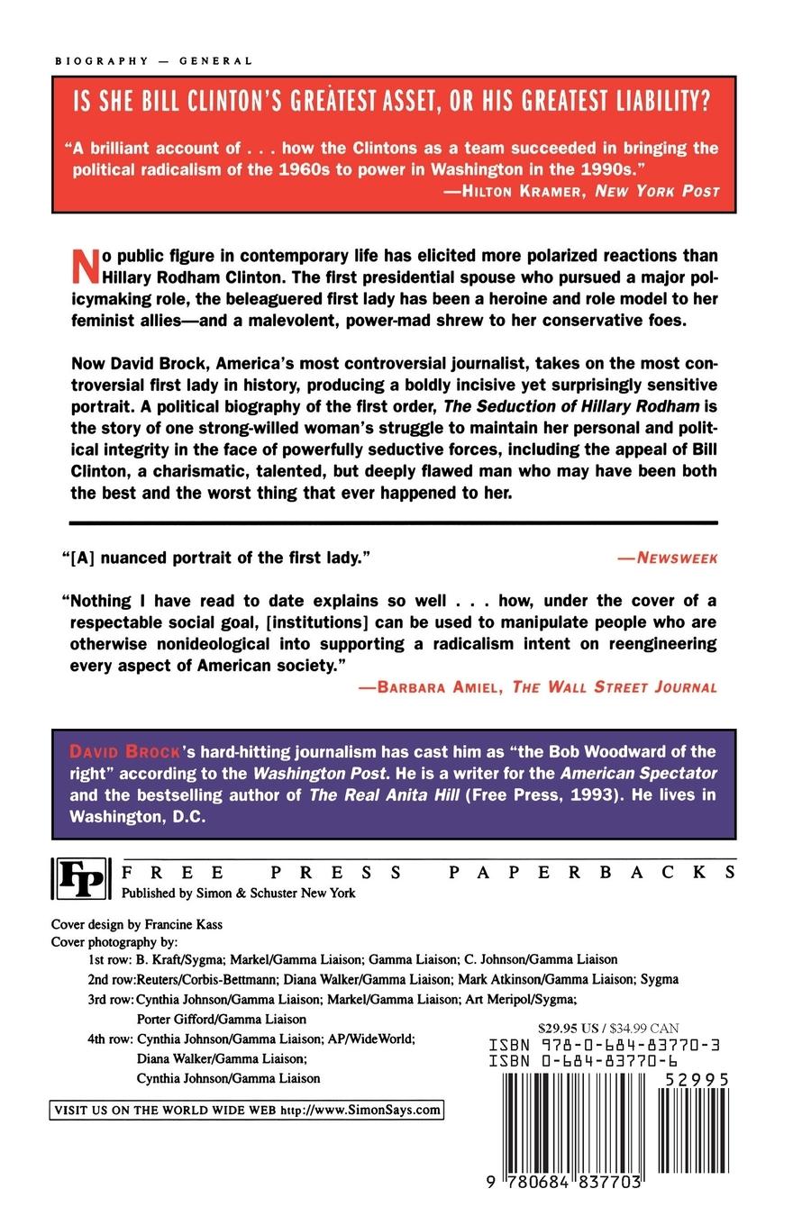Rückseitencover Seduction of Hillary Rodham