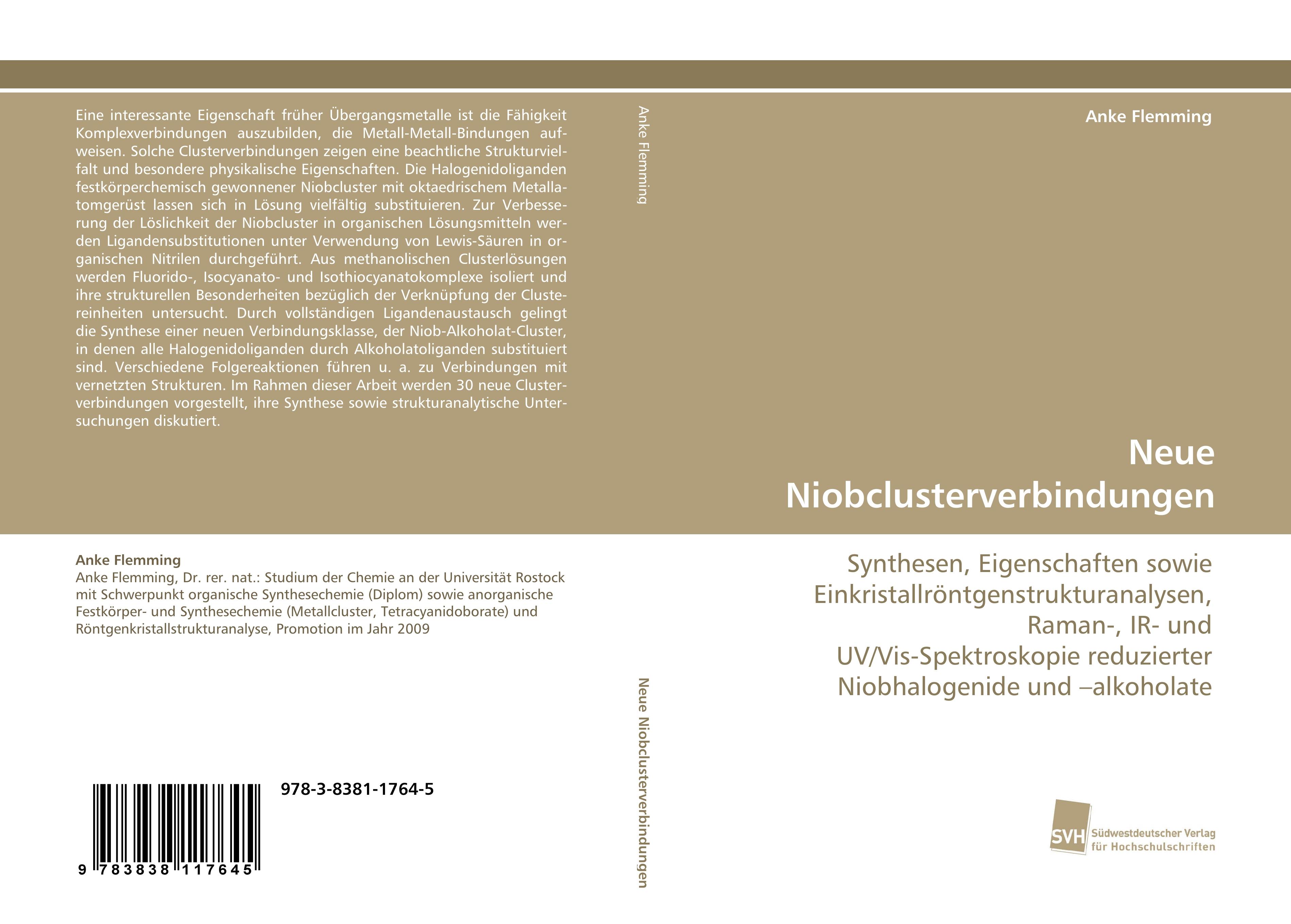 Vorderes Coverbild Neue Niobclusterverbindungen