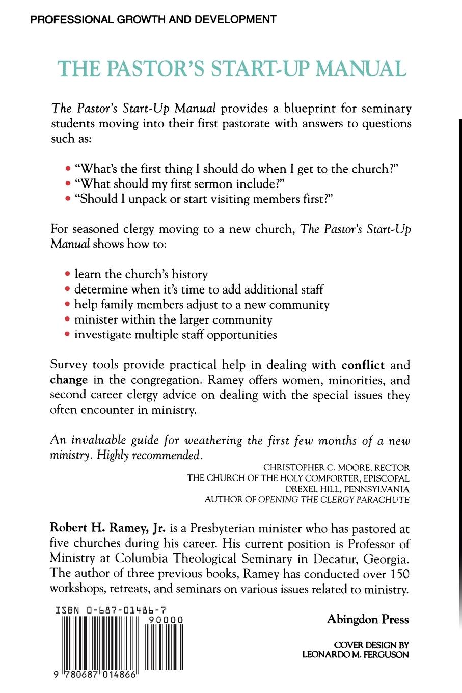 Rückseitencover The Pastor's Start-Up Manual
