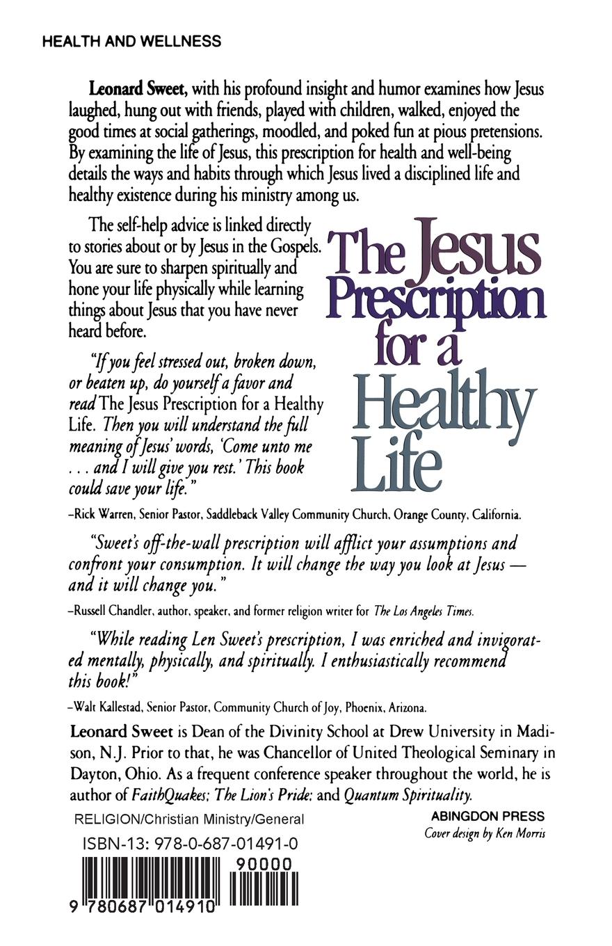 Rückseitencover The Jesus Prescription for a Healthy Life