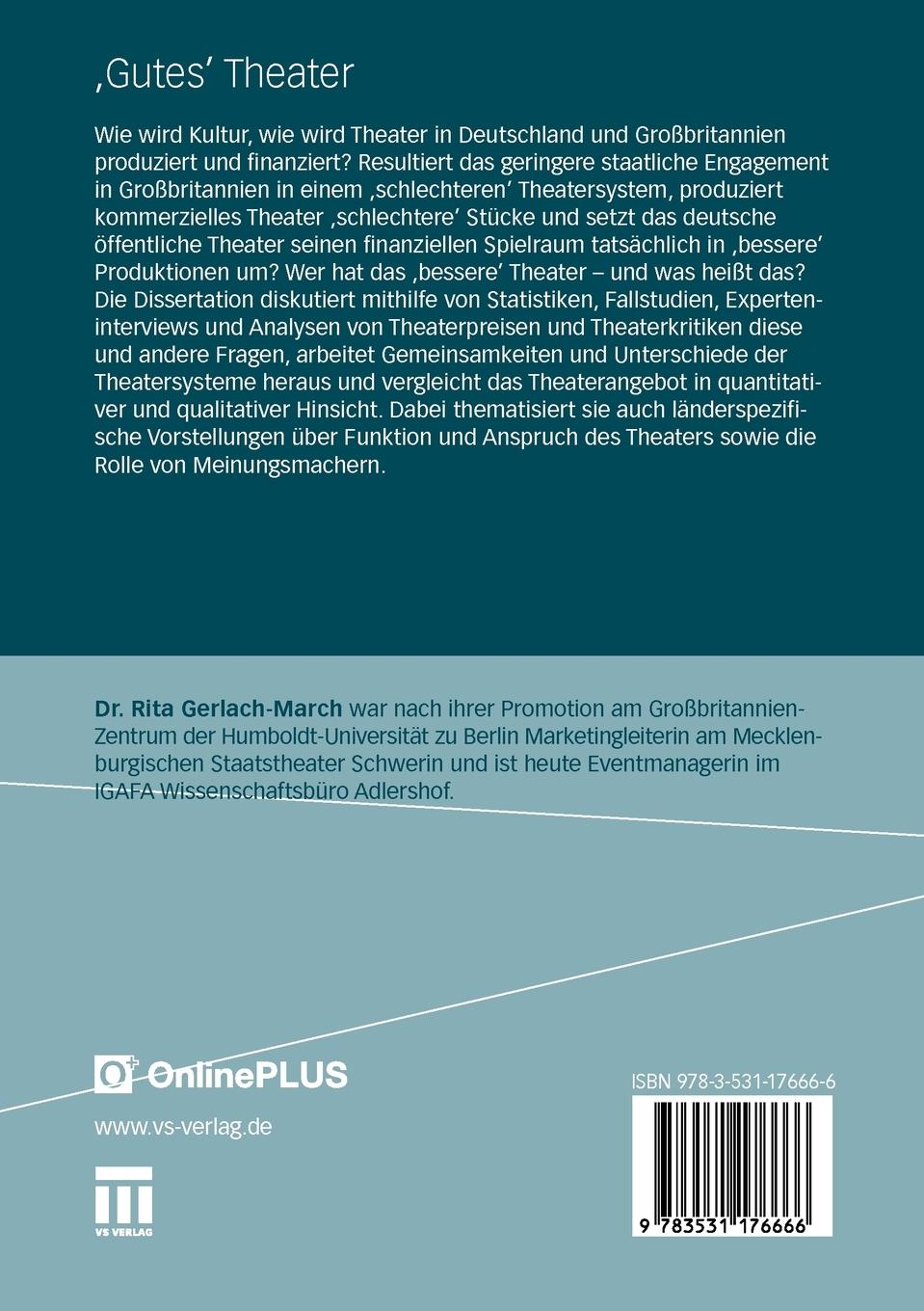 Rückseitencover 'Gutes' Theater