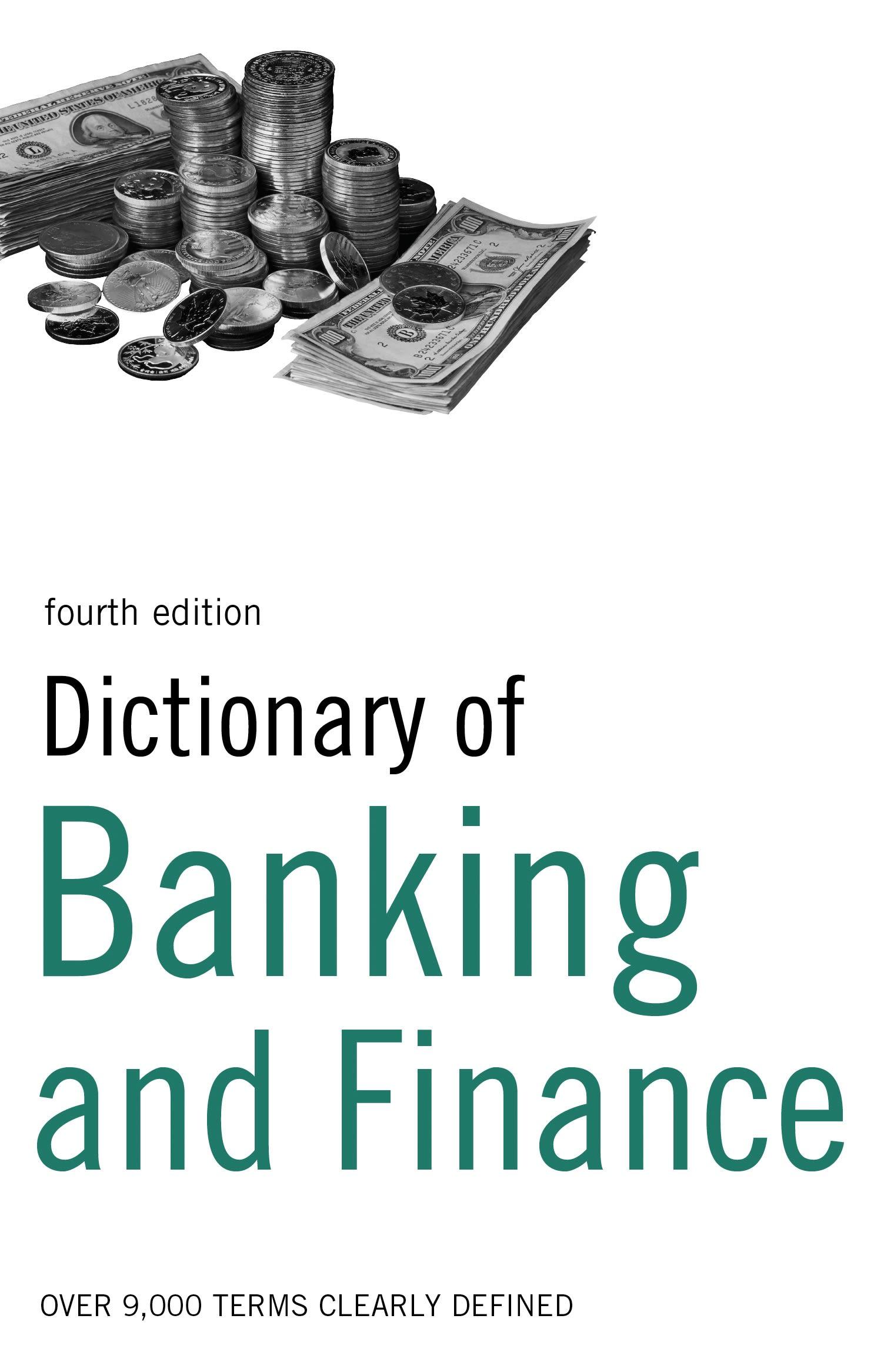 Vorderes Coverbild Dictionary of Banking and Finance