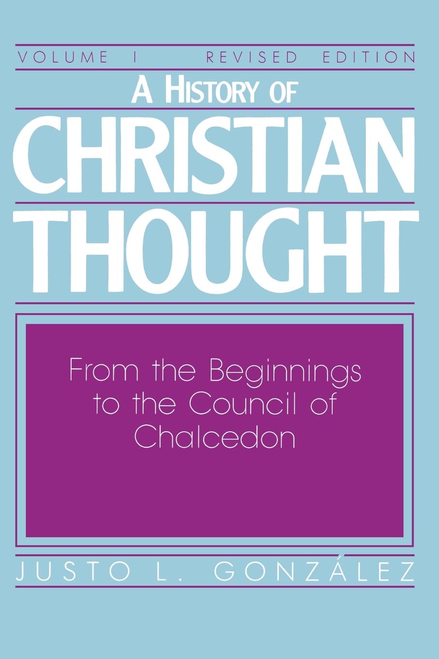 Vorderes Coverbild A History of Christian Thought Volume 1