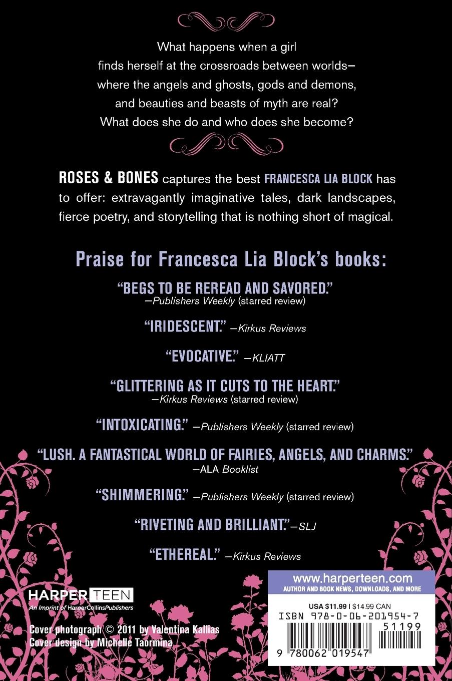 Rückseitencover Roses and Bones